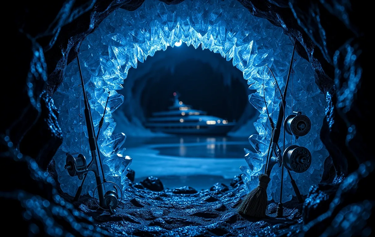 Crystalline cave structure
