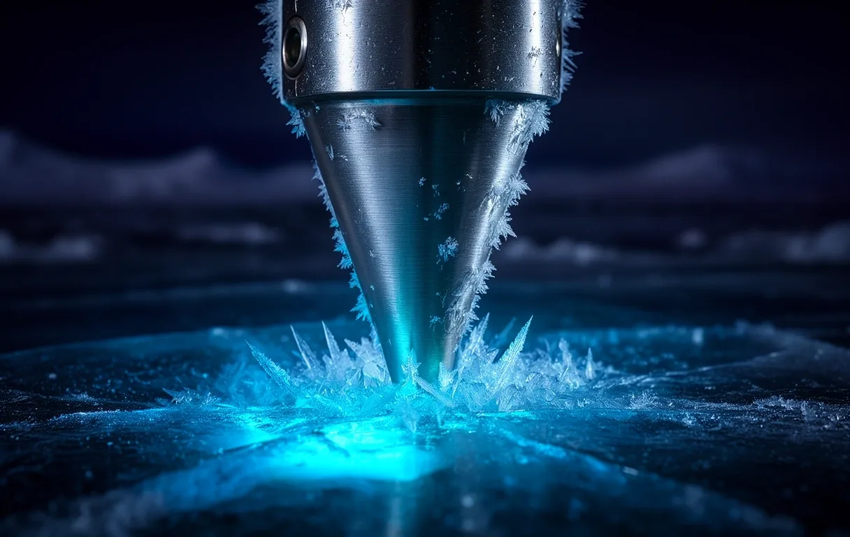 High-tech arctic fishing hardware